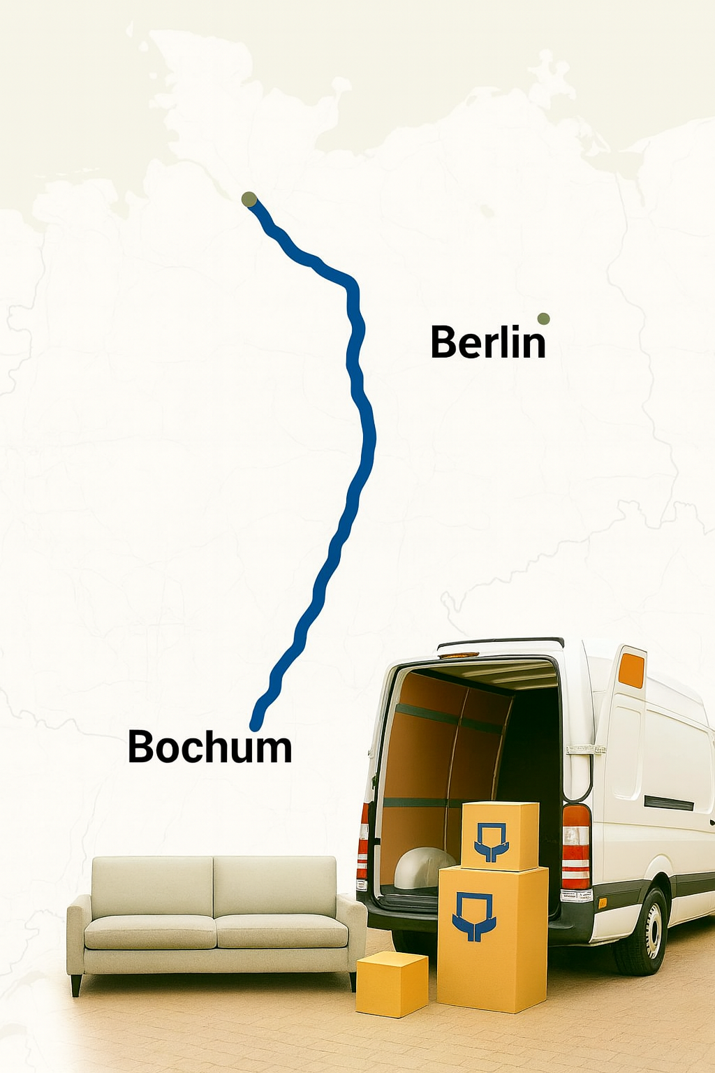 Beiladung von Bochum nach Berlin