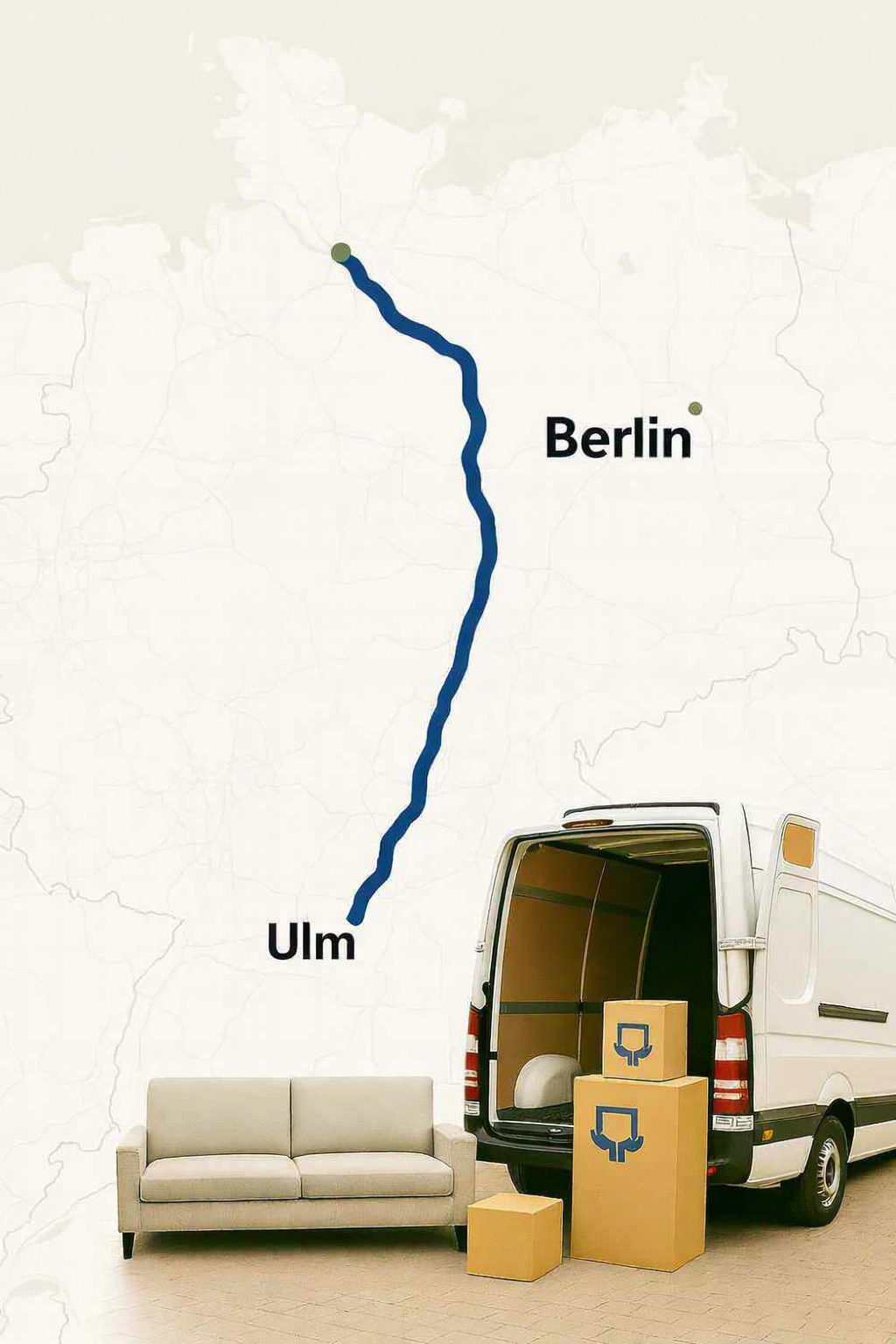 Route Ulm → Berlin