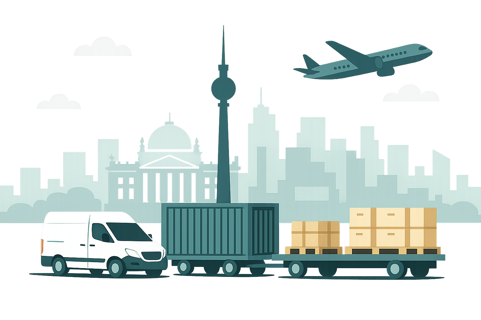 Transport ab Berlin, Deutschland, Europa