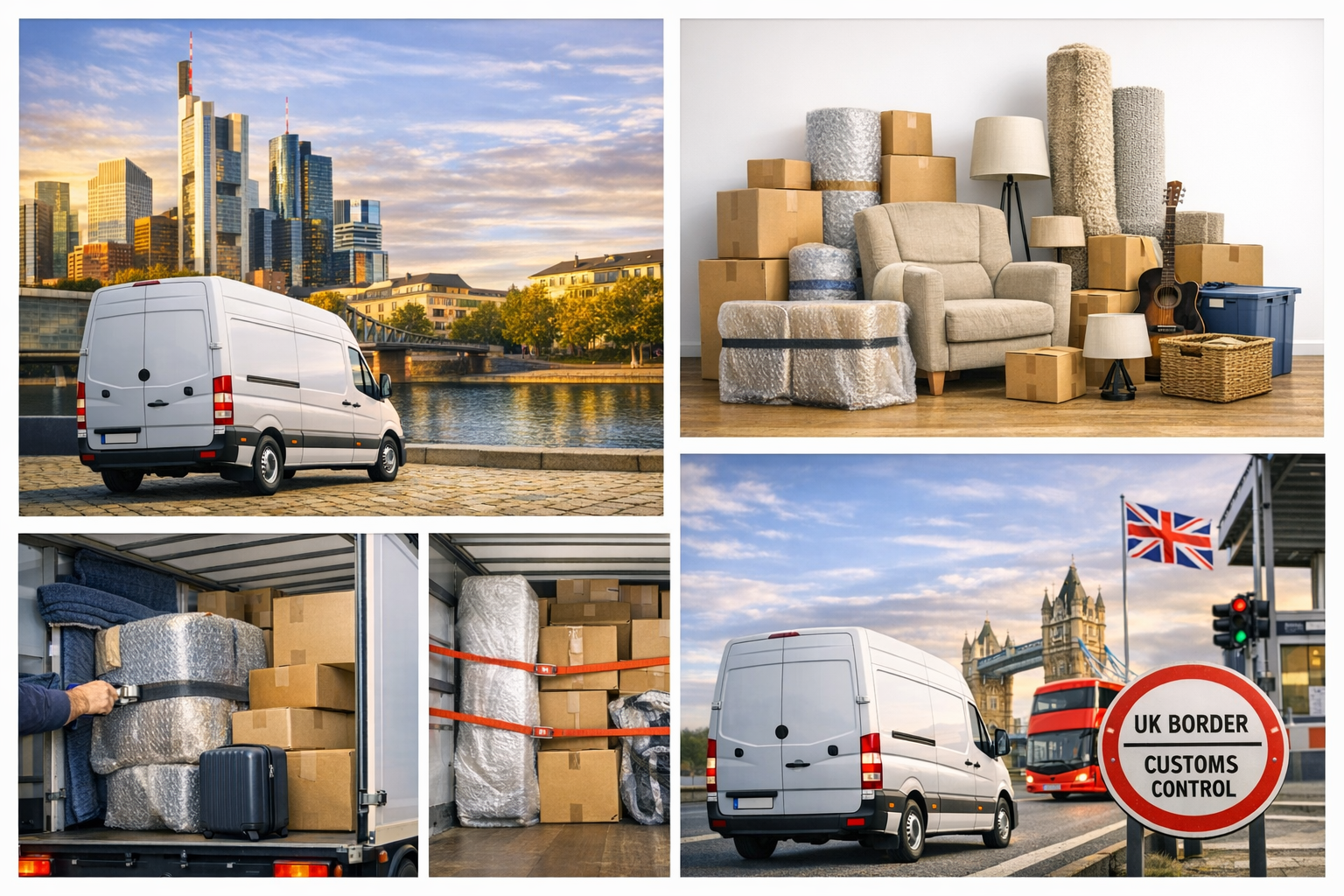 Beiladung‑Frankfurt–London Möbeltransport