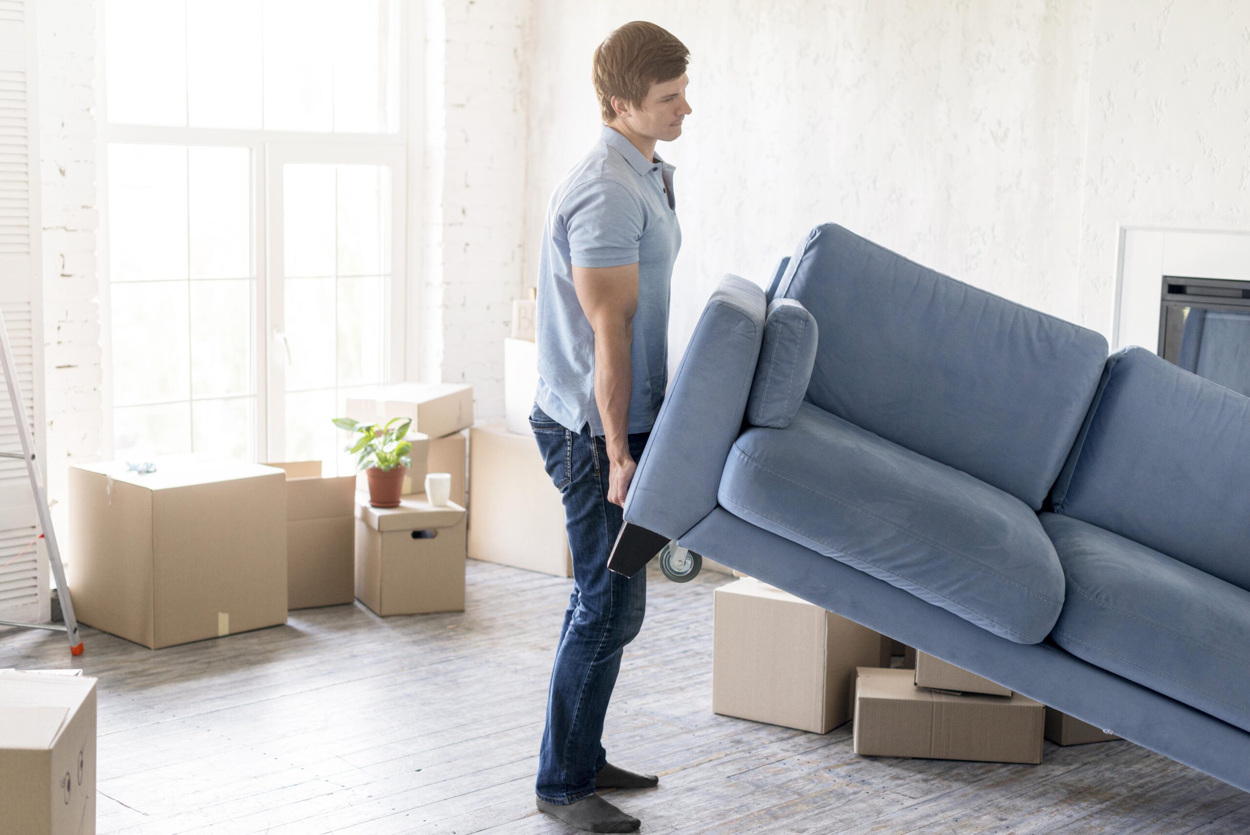 Sofa transportieren – 2‑Sitzer